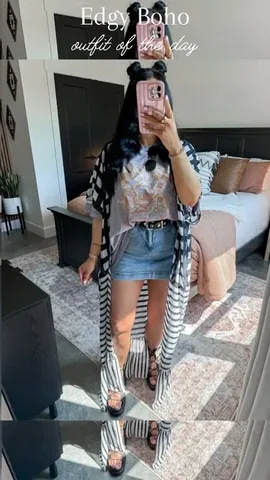 meghanlsisco Instagram post about Edgy boho fashion