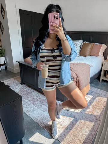 meghanlsisco Instagram post about Comfortable mom fashion