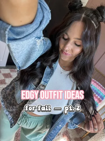 meghanlsisco Instagram post about Edgy fall fashion