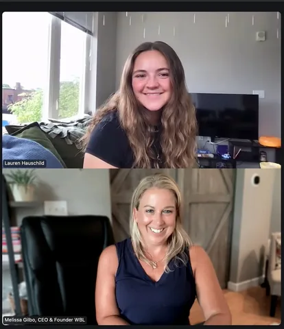 melissagilbo Instagram post about Mentorship and leadership development