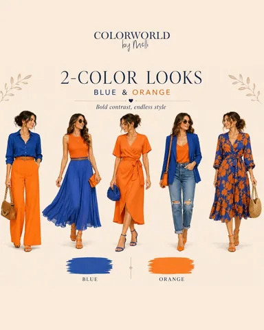 mellis_colorworld Instagram post about Color based outfit styling
