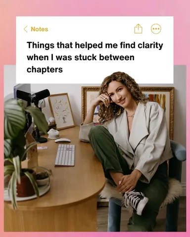 melyssa_griffin Instagram post about Finding clarity