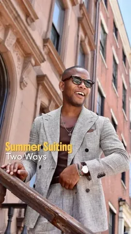 mensstylepro Instagram post about Summer suiting tips