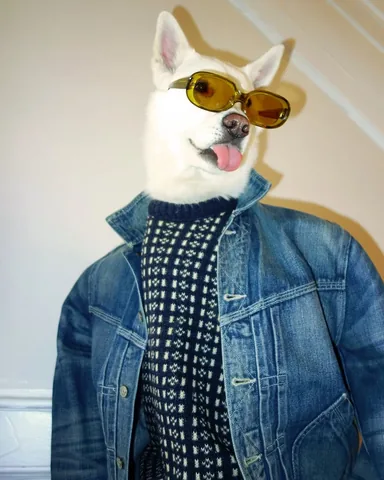 mensweardog Instagram post about Dog party attire
