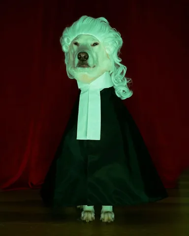 mensweardog Instagram post about Dog costume event