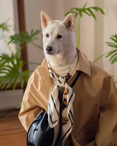 mensweardog Instagram post about Dog fashion accessory