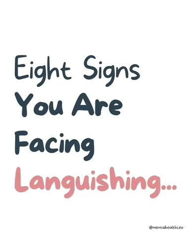 mentalhealthceo Instagram post about Languishing