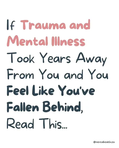 mentalhealthceo Instagram post about Trauma related lost time