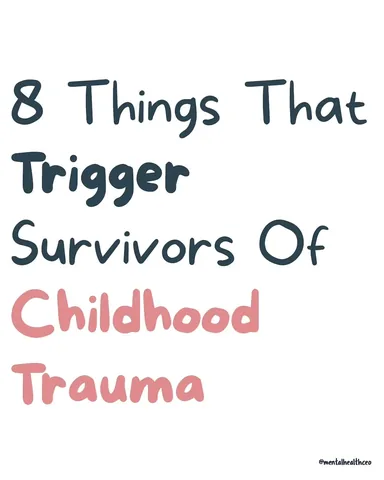 mentalhealthceo Instagram post about Childhood trauma triggers