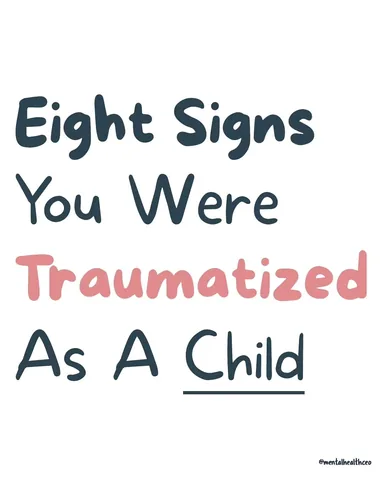 mentalhealthceo Instagram post about Childhood trauma