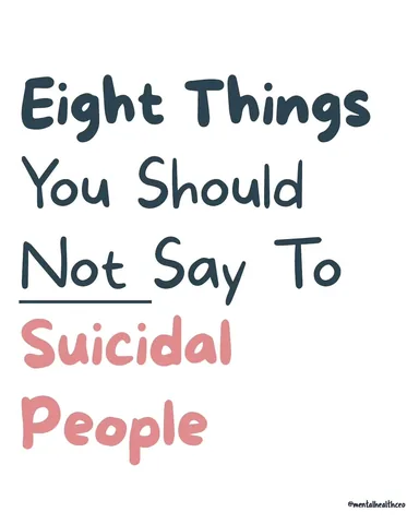 mentalhealthceo Instagram post about Communicating with suicidal people