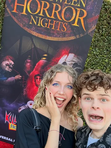 merrickhanna Instagram post about Halloween Horror Nights