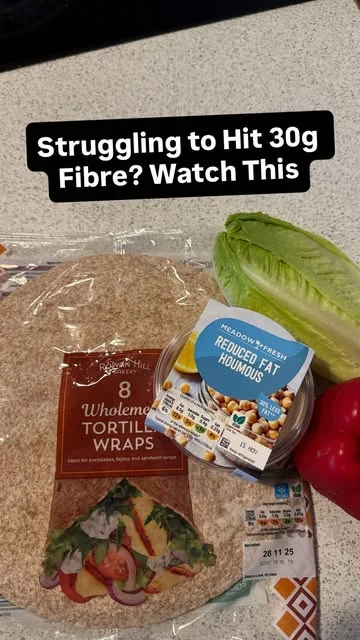 mhktraining Instagram post about High fibre meal planning