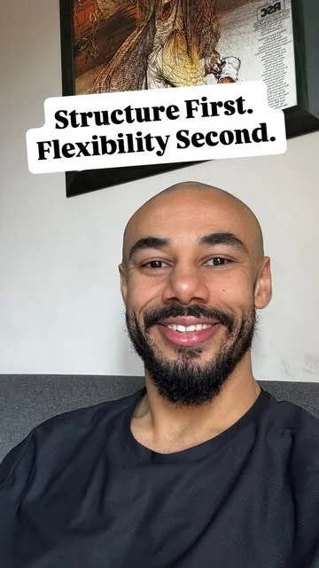 mhktraining Instagram post about Structured flexible dieting