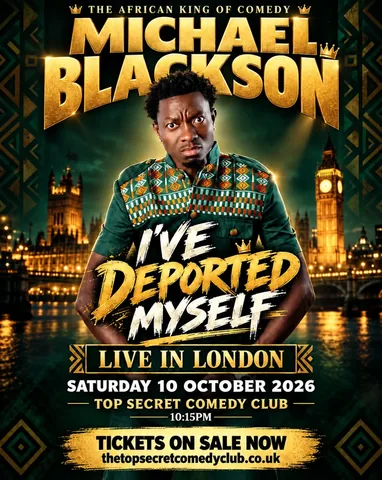michaelblackson Instagram post about Comedy performance