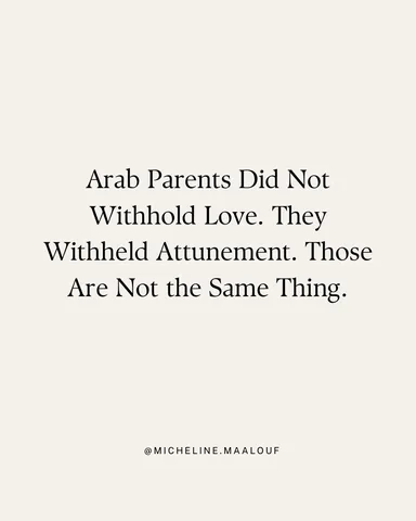 micheline.maalouf Instagram post about Parental attunement in Arab immigrant families