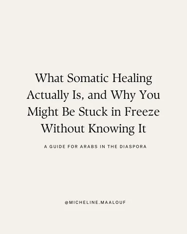 micheline.maalouf Instagram post about The freeze response