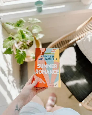 michellereadsbooks Instagram post about Summer romance recommendation