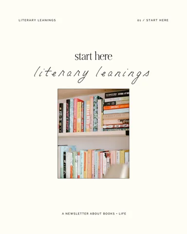 michellereadsbooks Instagram post about Literary Leanings newsletter