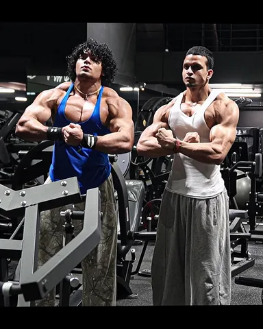mihirlifts Instagram post about Bodybuilding physique comparison