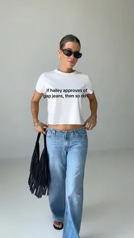 mikaylavallati Instagram post about Gap low rise jeans