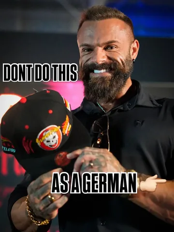 mikethebadass Instagram post about German identity in bodybuilding