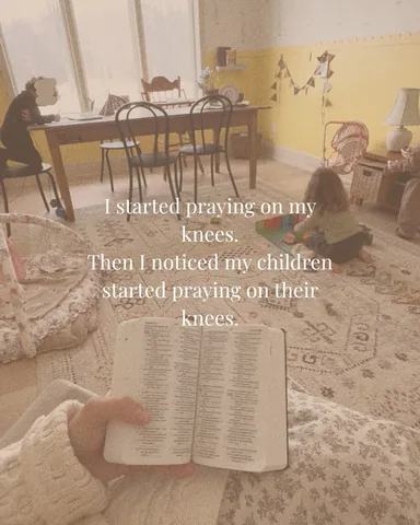 milenaciciotti Instagram post about Modeling faith for children