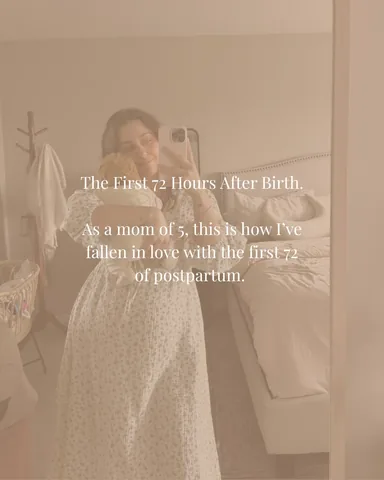 milenaciciotti Instagram post about Pregnancy and postpartum support