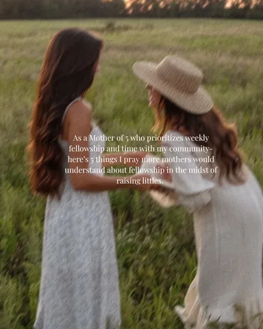 milenaciciotti Instagram post about Christian motherhood community