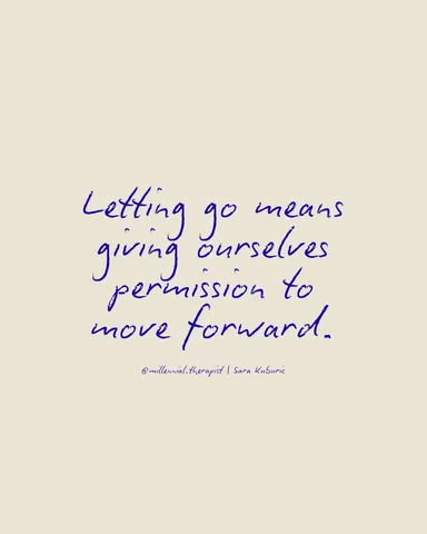 millennial.therapist Instagram post about Letting go