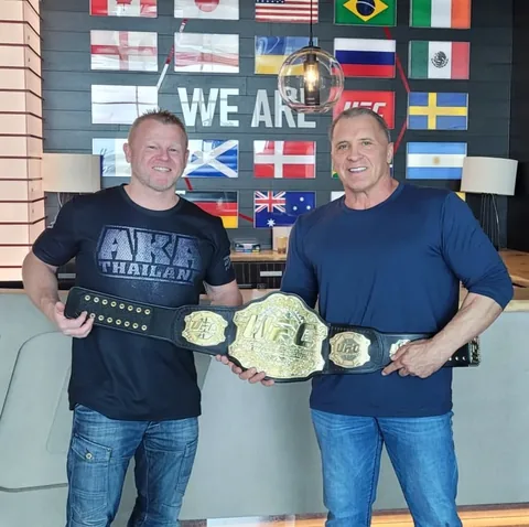 milossarcev Instagram post about UFC event friendship