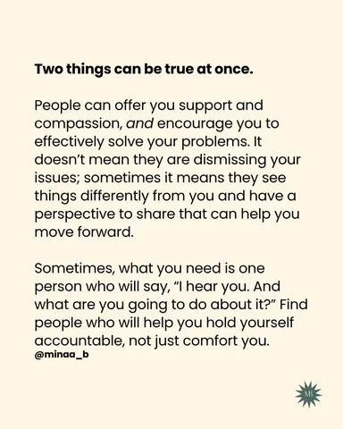 minaa_b Instagram post about Accountability in relationships