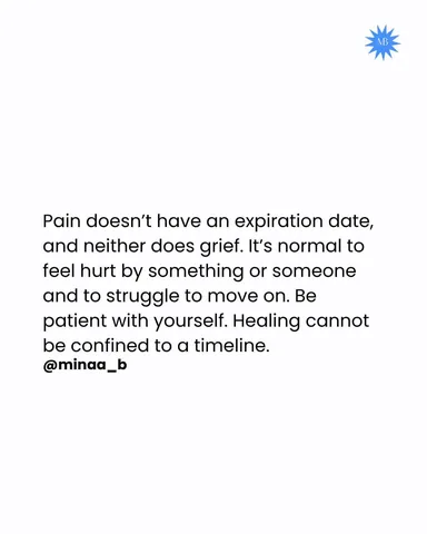 minaa_b Instagram post about Grief and healing