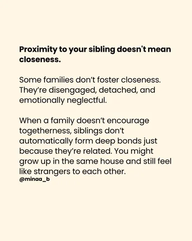 minaa_b Instagram post about Sibling estrangement