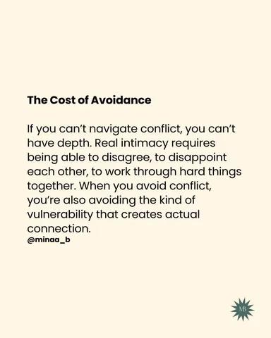 minaa_b Instagram post about Conflict resolution