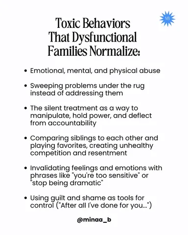 minaa_b Instagram post about Breaking dysfunctional family cycles