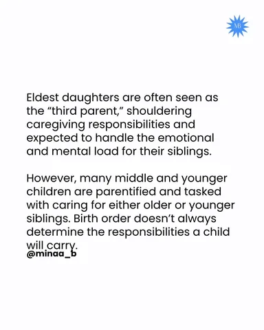 minaa_b Instagram post about Parentification