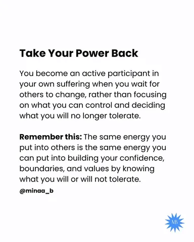 minaa_b Instagram post about Personal boundaries