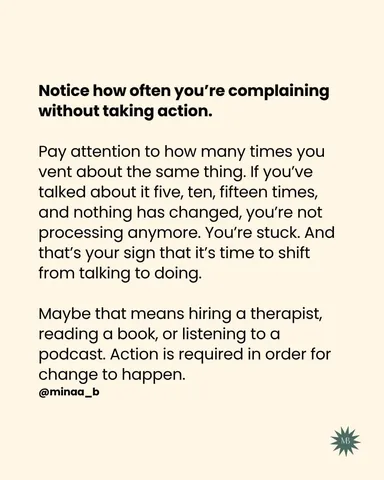 minaa_b Instagram post about Venting and action