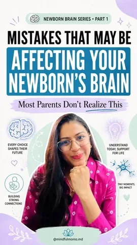 mindovermatter.drkanak Instagram post about Newborn brain development