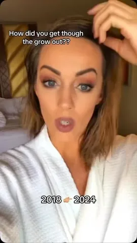 mirandaparker Instagram post about Gray hair transition