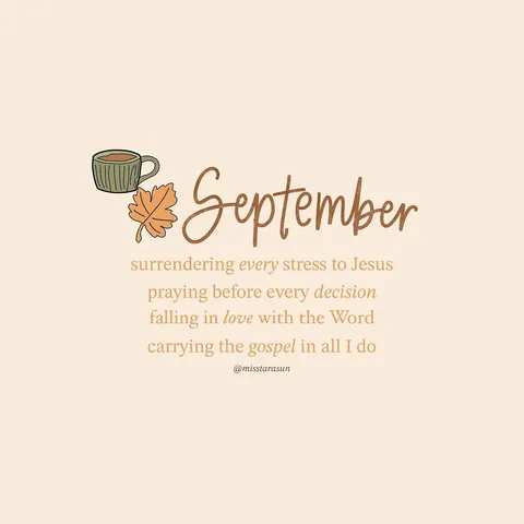 misstarasun Instagram post about Trusting God in a new month