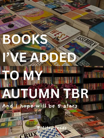 mitsy_reads Instagram post about Autumn reading plans