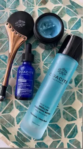 mochiandblush Instagram post about Odacité skincare review