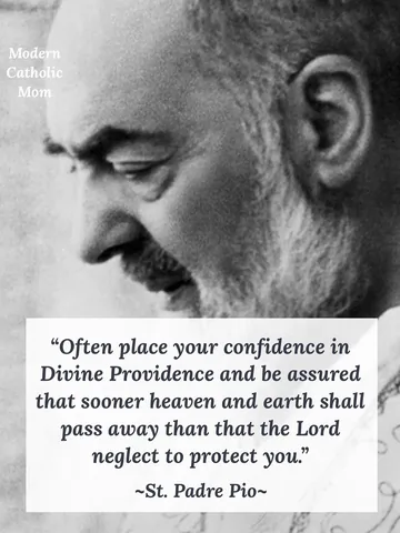 moderncatholicmom Instagram post about Padre Pio