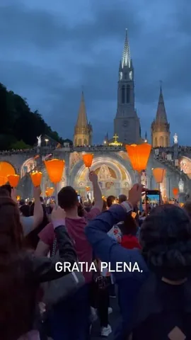 moderncatholicmom Instagram post about Lourdes procession