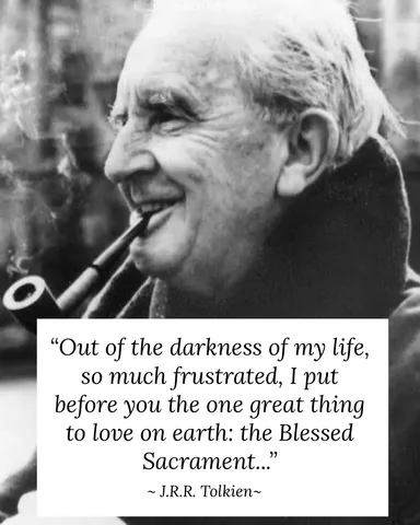moderncatholicmom Instagram post about J. R. R. Tolkien