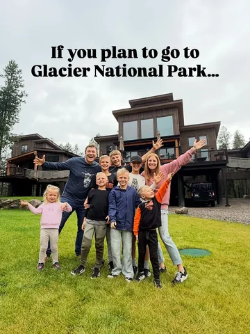 modernfarmhousefamily Instagram post about Glacier travel