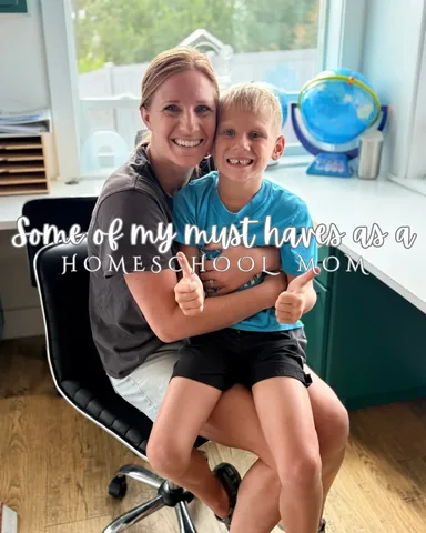 modernfarmhousefamily Instagram post about Back to school supplies