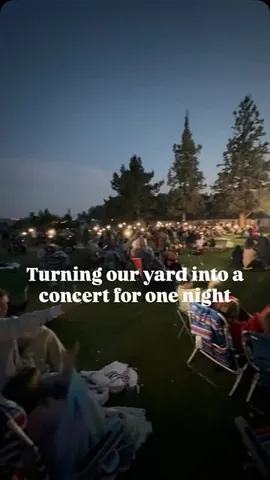 modernfarmhousefamily Instagram post about Backyard concert
